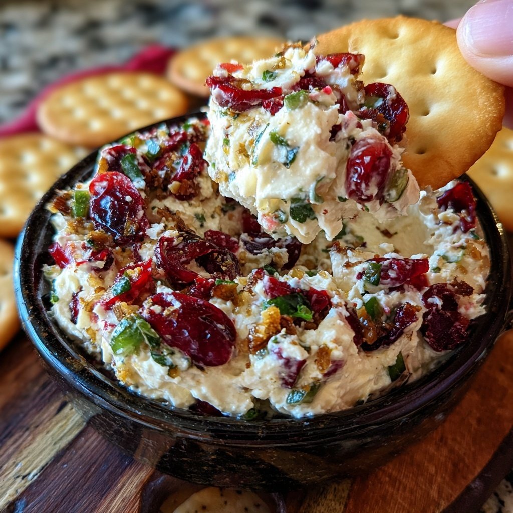 Cranberry Jalapeño Cream Cheese Dip