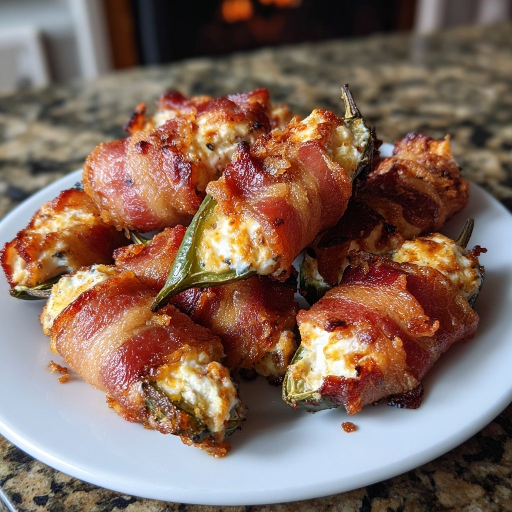 Bacon Wrapped Jalapeño Poppers