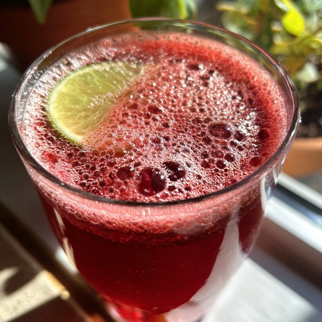 Cranberry Vanilla Frost Fizz