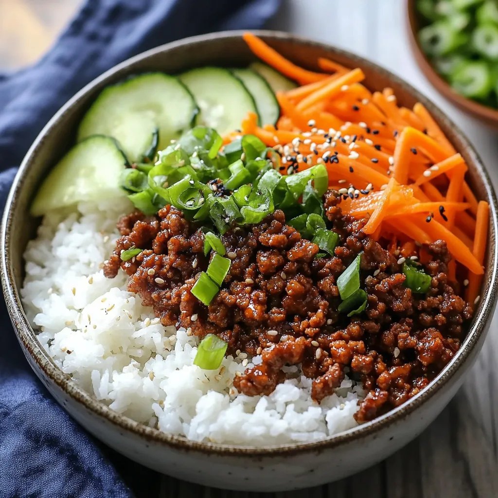 Quick & Easy Korean Ground Beef Bowl