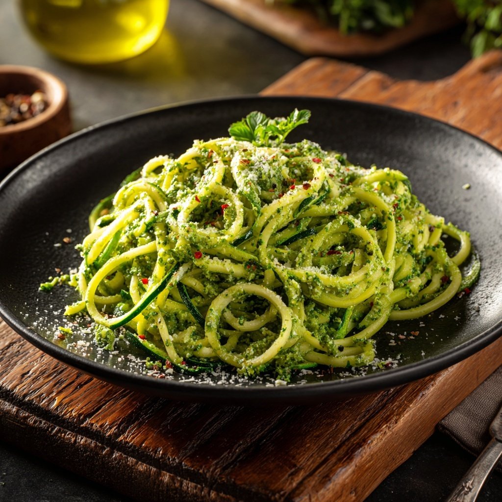 Zucchini Noodles with Pesto