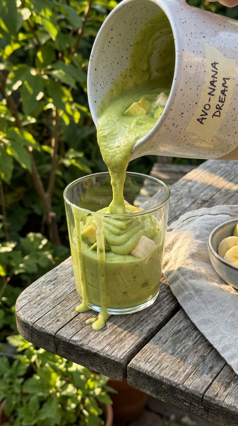 Creamy Avocado Banana Smoothie