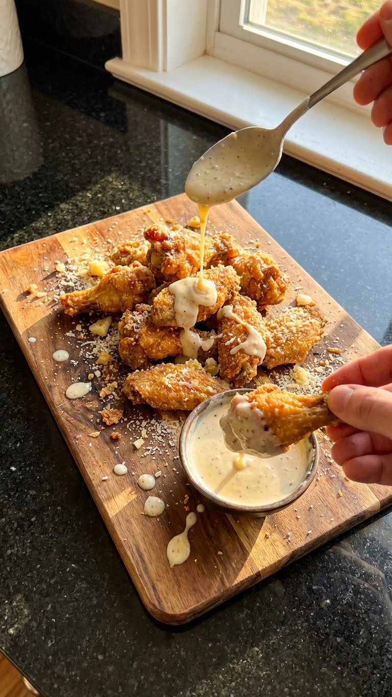 Garlic Parmesan Wing Sauce Extravaganza
