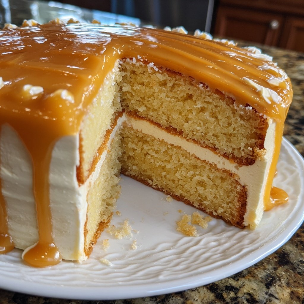 Vanilla Custard Cake Recipe