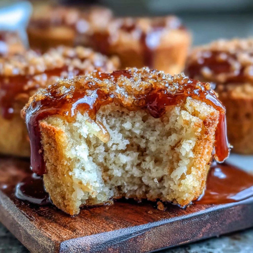 Honey-Bourbon Glazed Cornbread Muffins