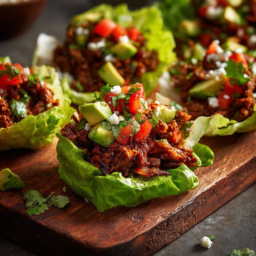 Zesty Chipotle Beef Lettuce Cups