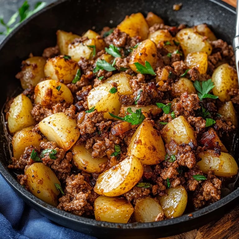 Easy Ground Beef Potato Dinner Recipe
