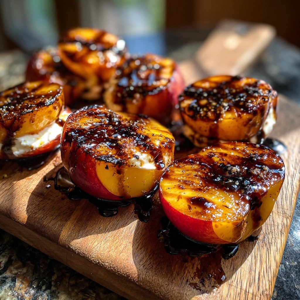 Balsamic Glaze for Grilled Peaches and Burrata​