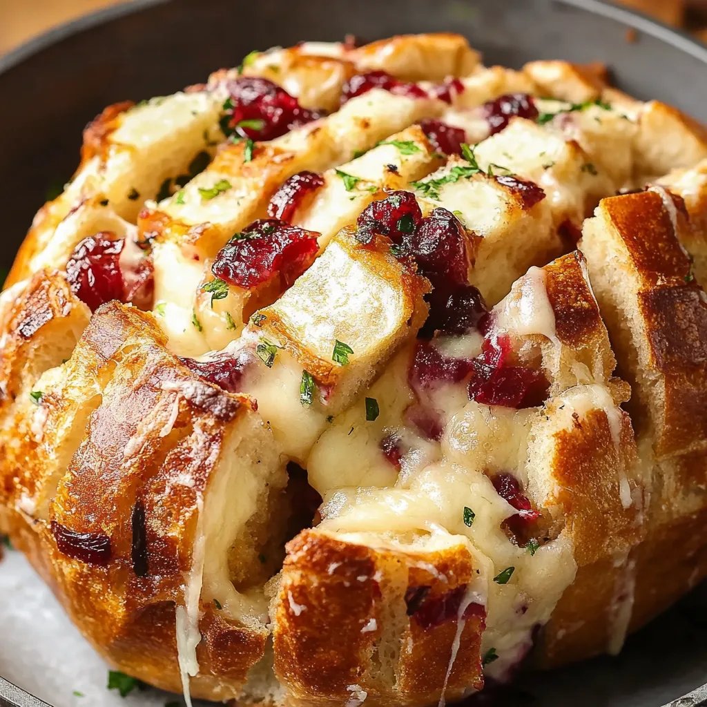 Cranberry Brie Pull-Apart Bread