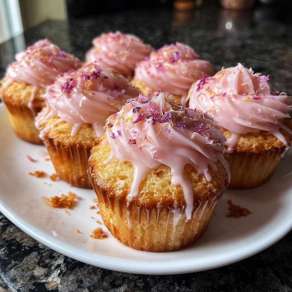Cherry Blossom Cupcakes with Buttercream