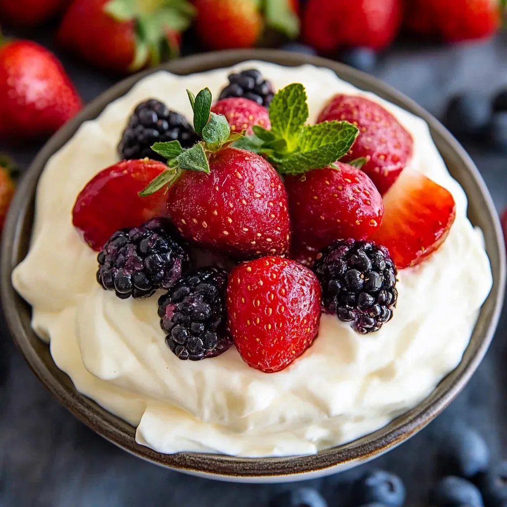 Marshmallow Cream Cheese Fruit Dip