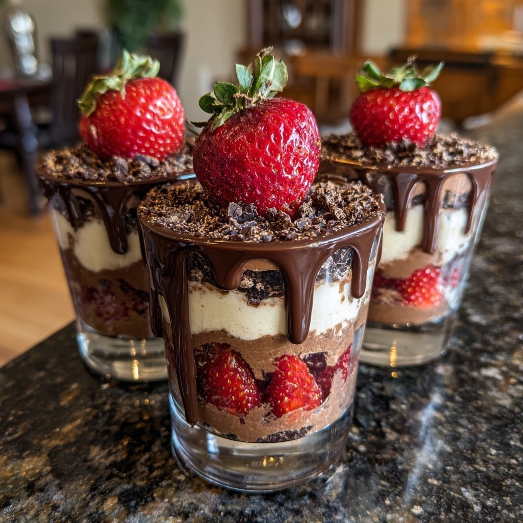 Gourmet Chocolate Strawberry Parfaits