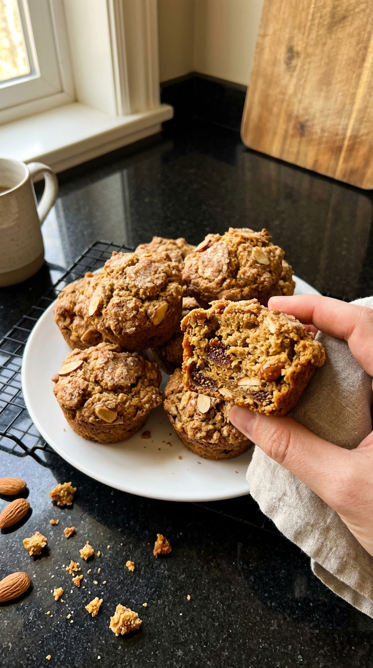Nutty Fig and Almond Muffins