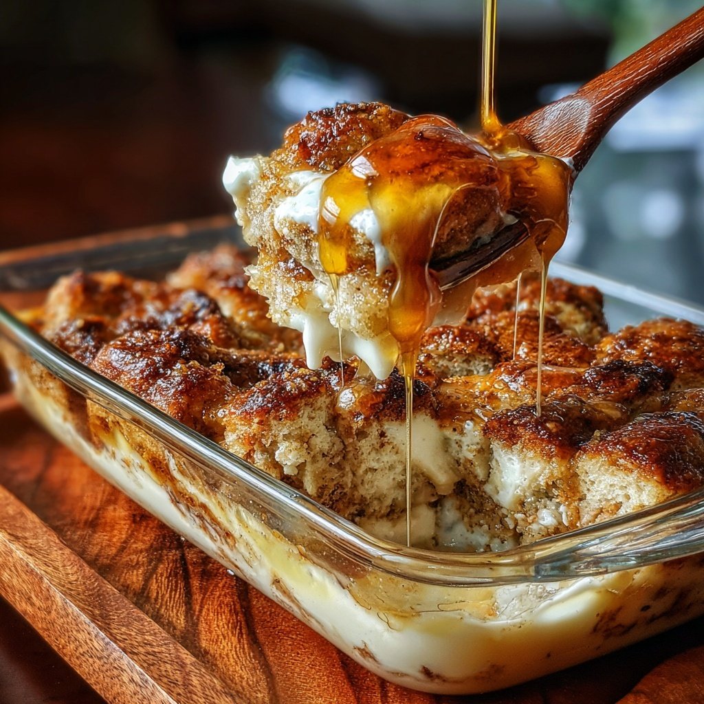 Honey Butter Biscuit Pudding