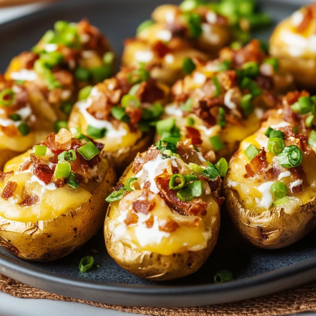 Loaded Mini Baked Potatoes