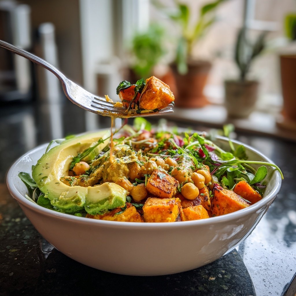 Sweet Potato Chickpea Buddha Bowl