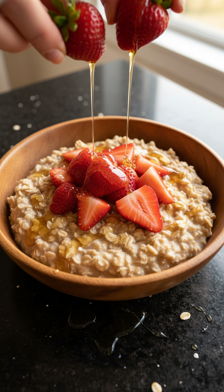 Creamy Oatmeal Strawberry Delight