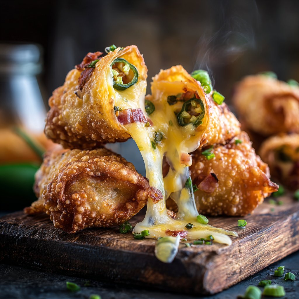Mini Jalapeño Popper Egg Rolls