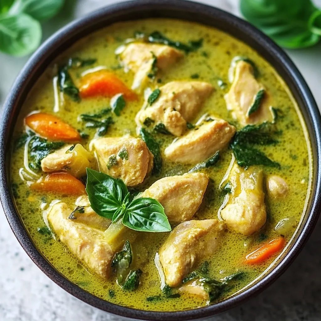 Green Thai Chicken Coconut Curry
