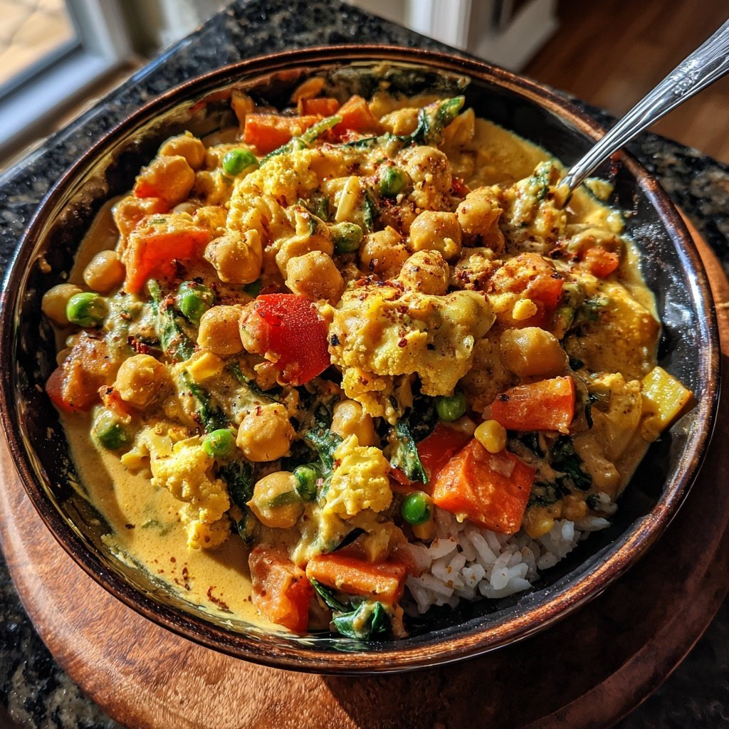 Coconut Curry Chickpea Bowl
