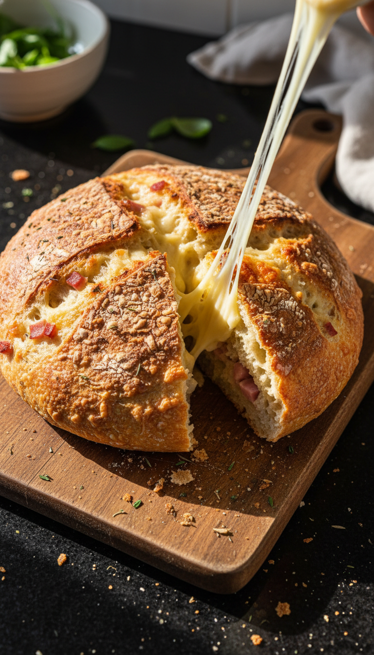 Savory Ham and Cheese Sourdough