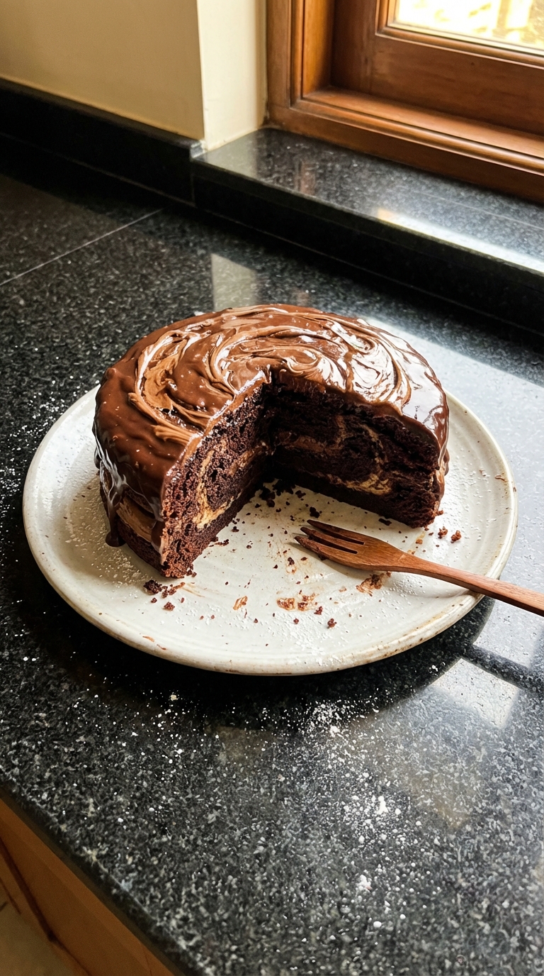 Pisces Nutella Swirl Cake