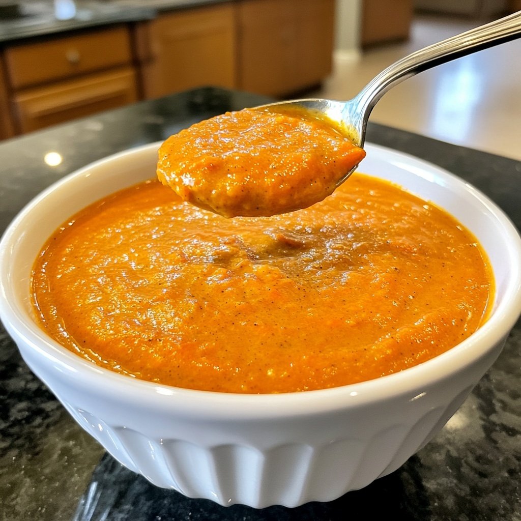 Healthy Vegan Roasted Carrot Soup