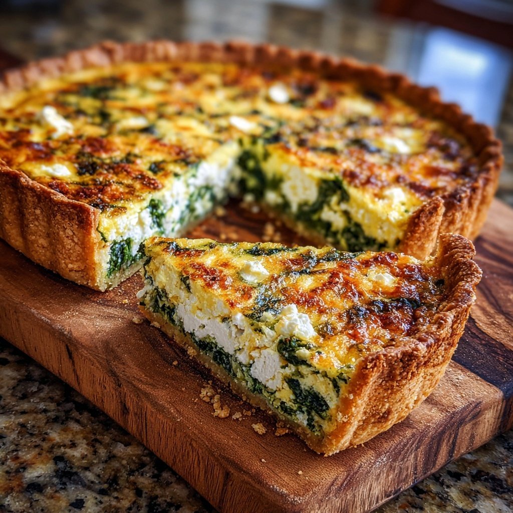 Spinach & Feta High-Protein Quiche