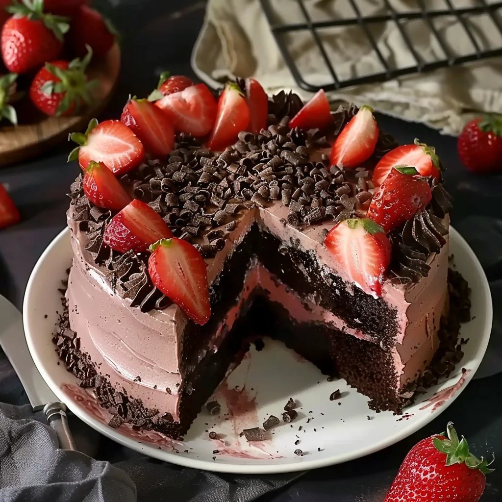 Strawberry Chocolate Cake