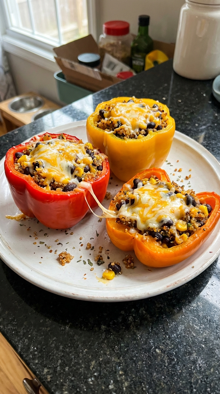 High Protein Stuffed Bell Peppers