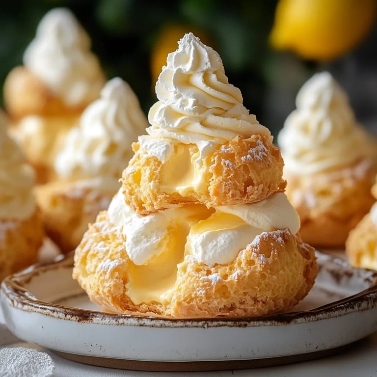 Springtime Lemon Cream Puffs