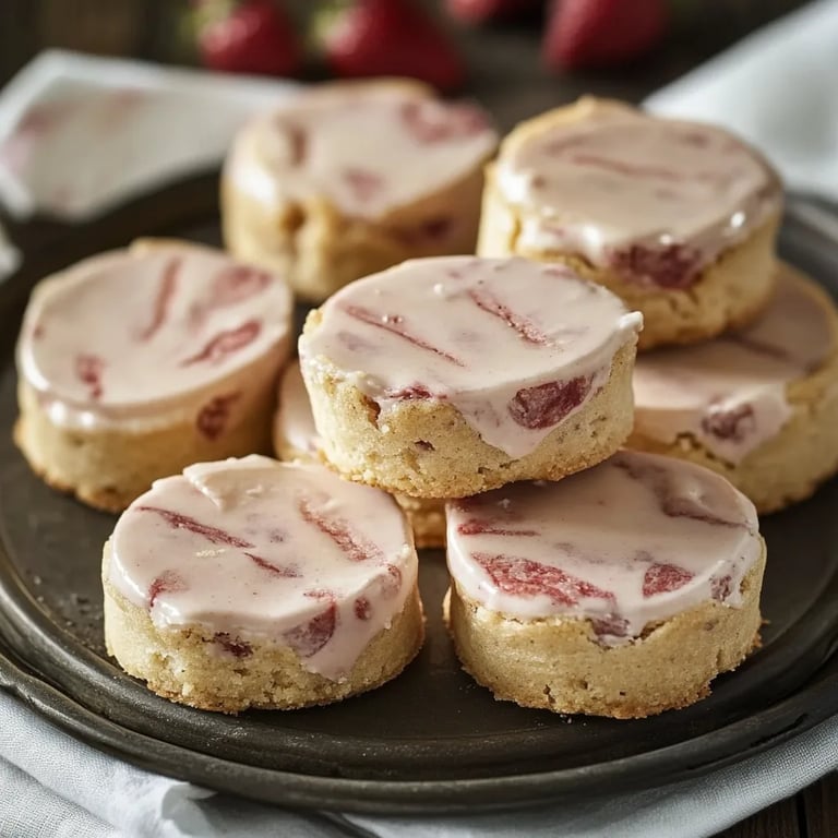 Strawberry Cheesecake Cookies