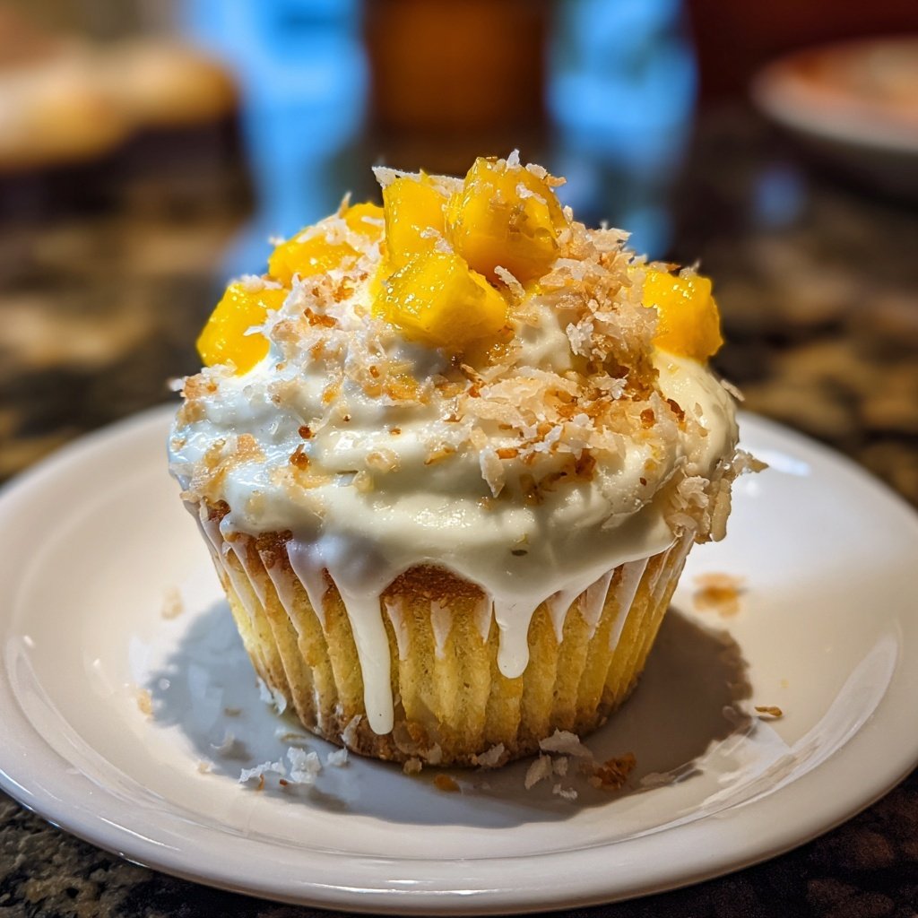Mango Coconut Cupcake Bliss