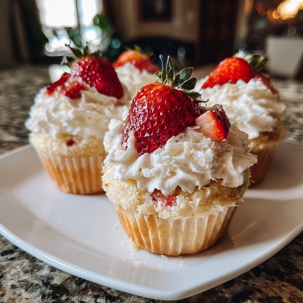 Strawberry Shortcake Cupcakes