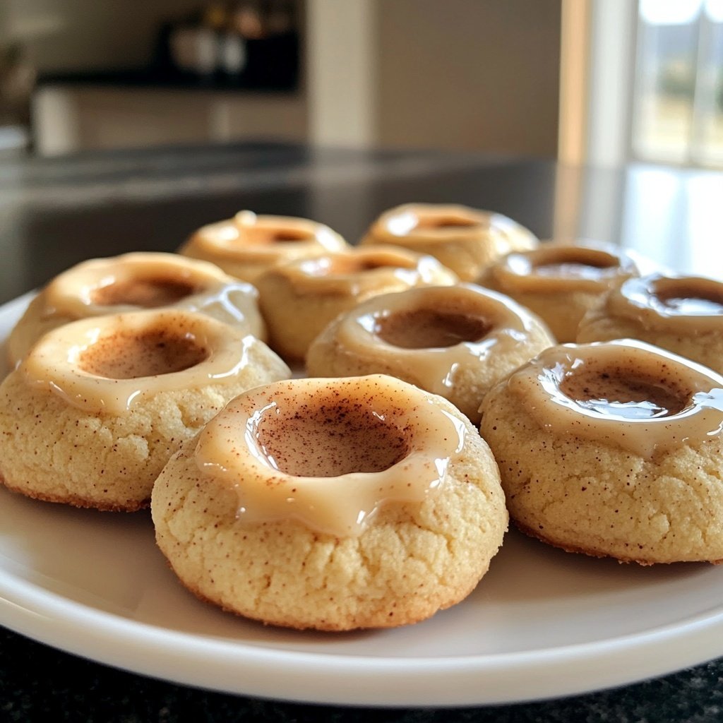 Eggnog Thumbprint Cookies