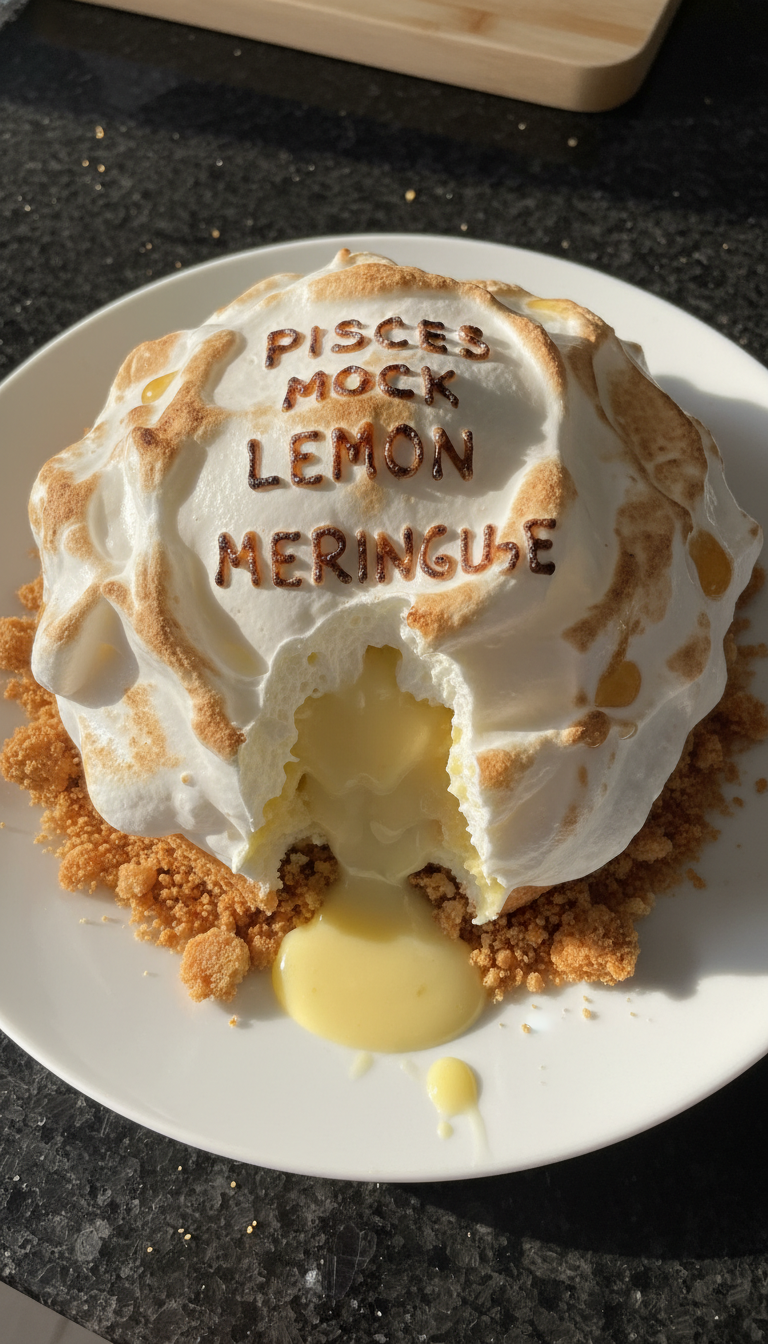 Pisces Mock Lemon Meringue Cake