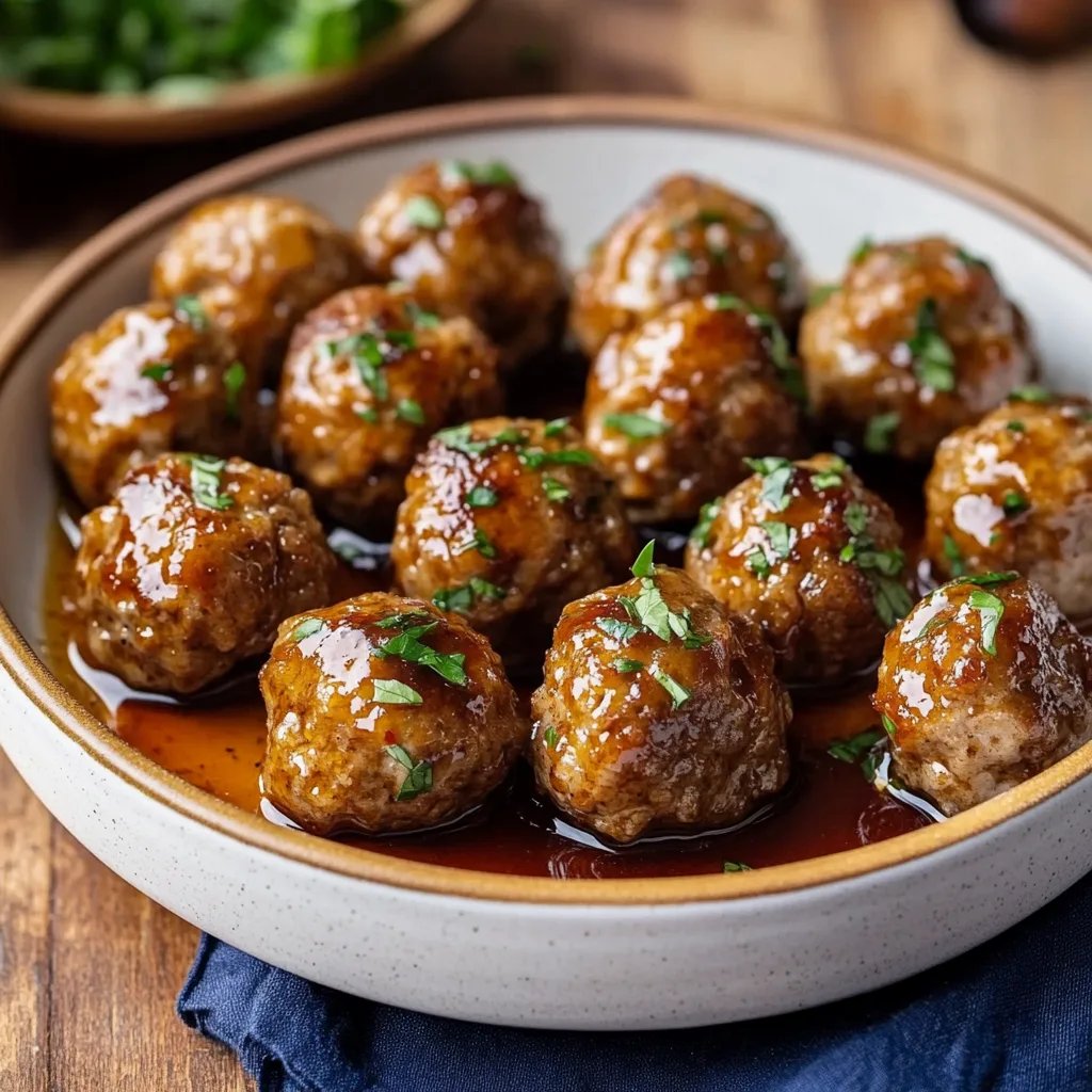 Easy Fall Apple Cider Meatballs