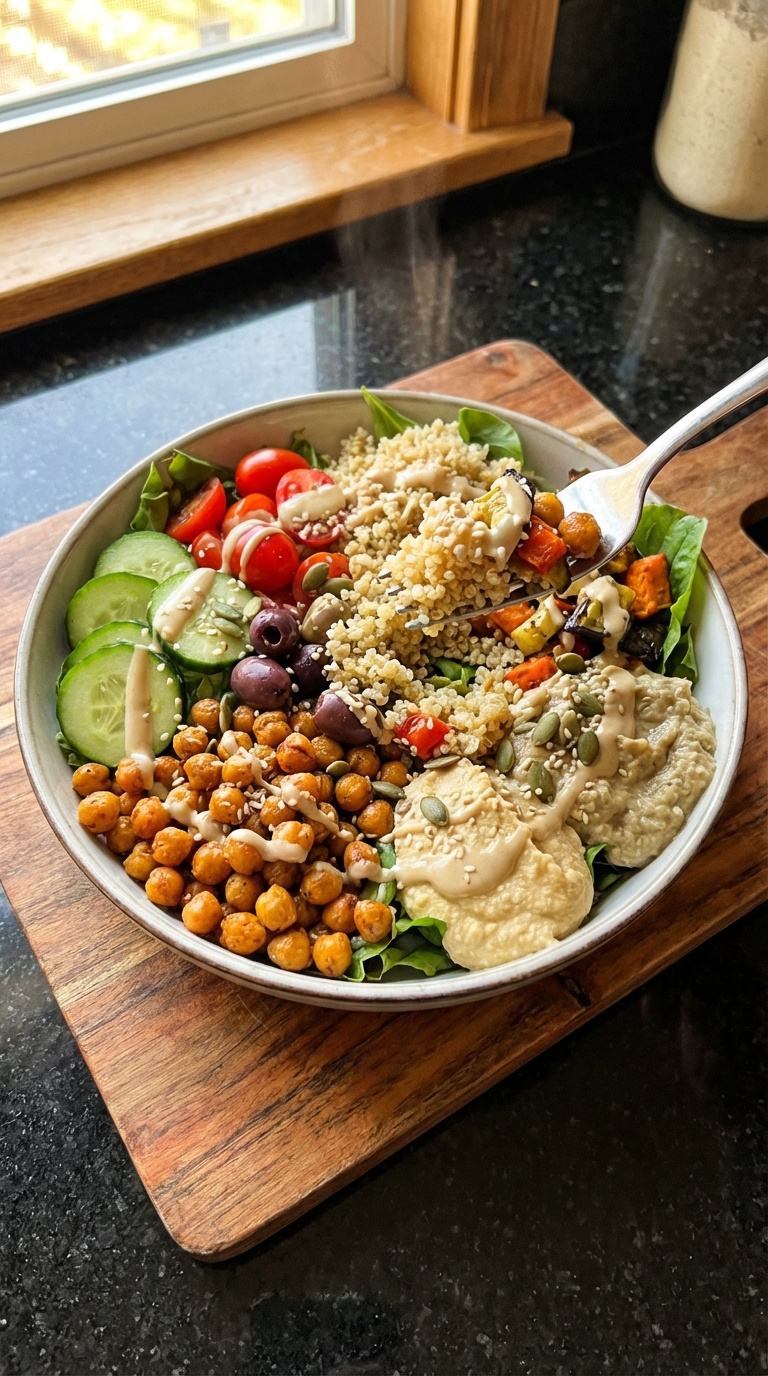 Vegan Mediterranean Buddha Bowl