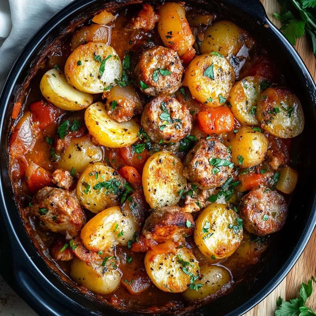 Crockpot Sausage Casserole