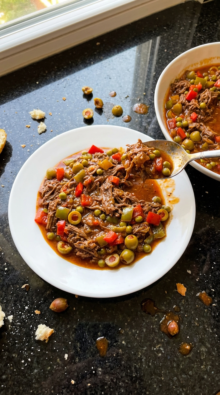 Beef Picadillo with Peas
