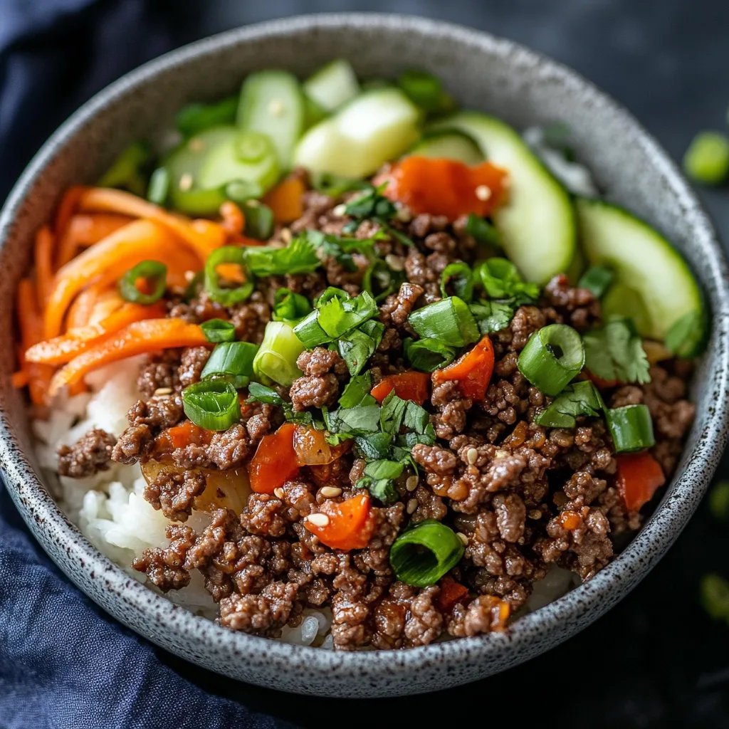 Quick & Easy Korean Ground Beef Bowl: An Incredible Ultimate Recipe