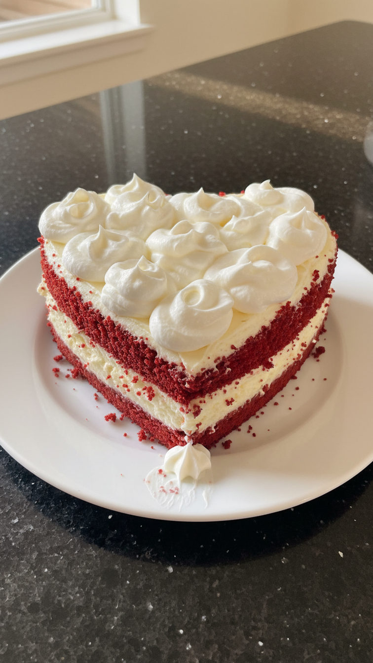 Red Velvet Cheesecake Heart Recipe