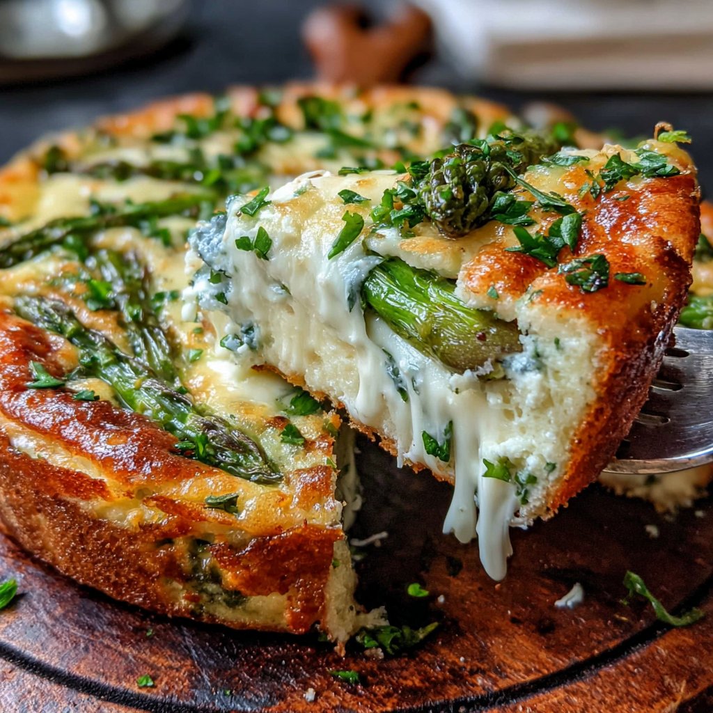Asparagus and Cheese Spring Frittata