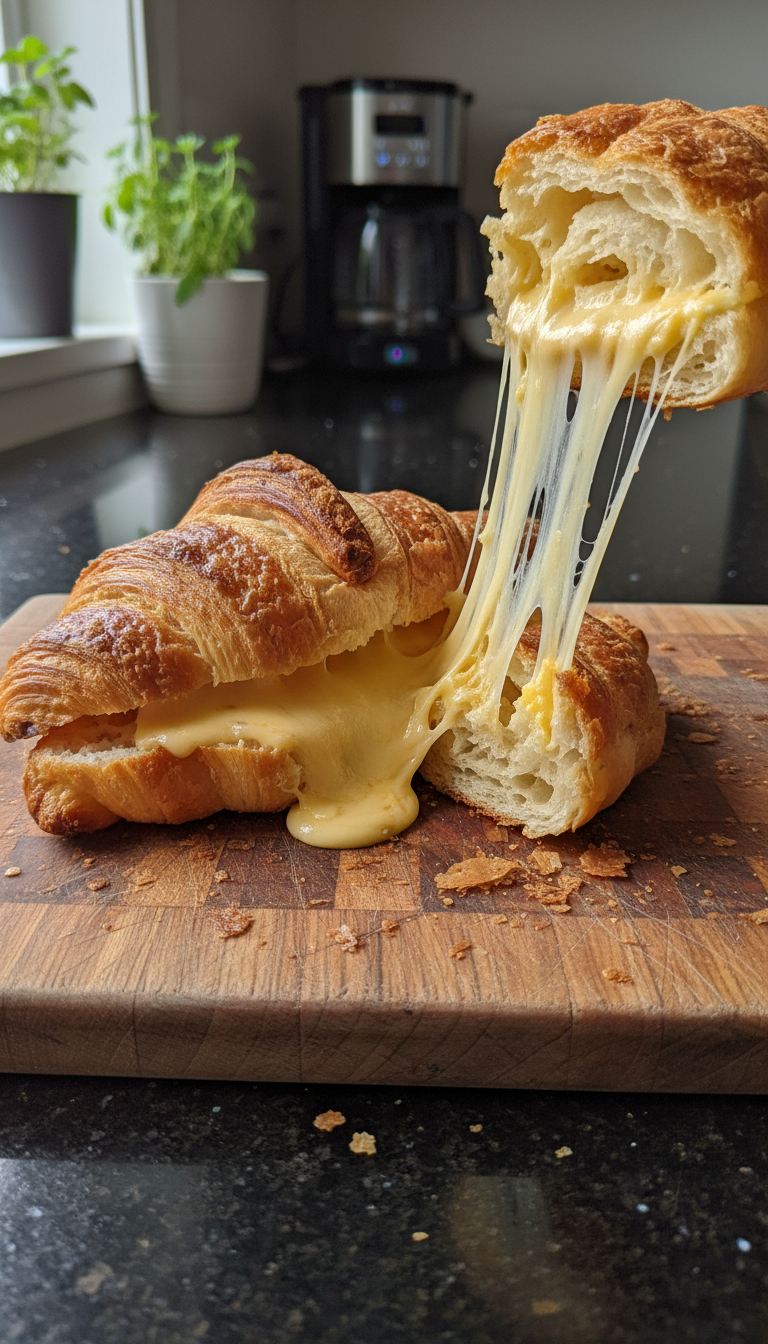 Sourdough Croissant Grilled Cheese